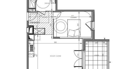 Appartement 2 pièces de 49 m² à Sète (34200)