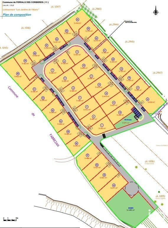 Terrain de 652 m² à Ferrals-les-Corbières (11200)