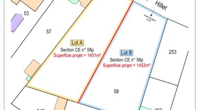 Land of 1,401 m² in La Chapelle-sur-Erdre (44240)