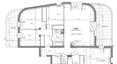 Apartment 5 rooms of 100 m² in Eybens (38320)