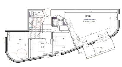 Apartment 4 rooms of 83 m² in Eybens (38320)