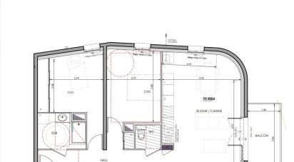 Apartment 3 rooms of 69 m² in Eybens (38320)