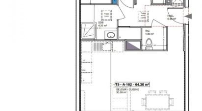 Apartment 3 rooms of 64 m² in Cognin-les-Gorges (38470)