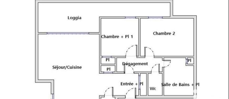 Appartement 3 pièces de 60 m² à Montpellier (34070)