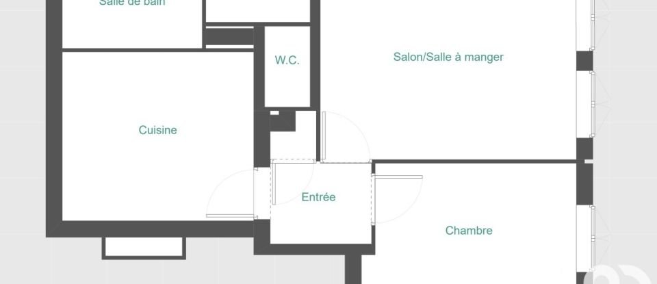 Apartment 3 rooms of 46 m² in Le Pecq (78230)