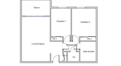 Apartment 3 rooms of 58 m² in Écully (69130)