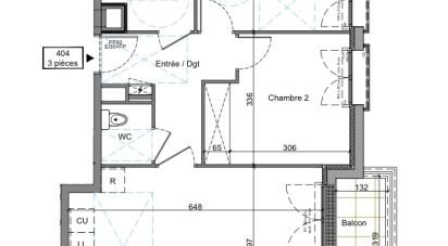 Apartment 3 rooms of 62 m² in Villemomble (93250)