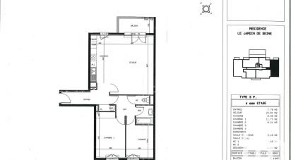 Appartement 3 pièces de 69 m² à Alfortville (94140)