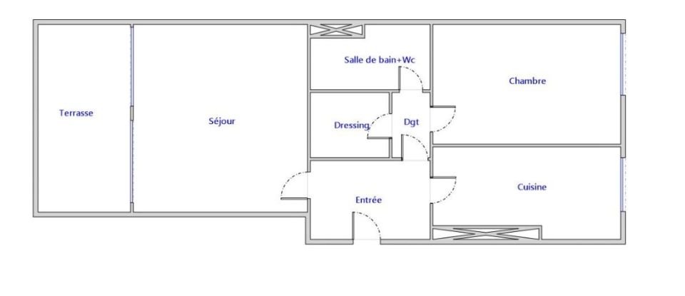 Appartement 2 pièces de 56 m² à Bagnolet (93170)